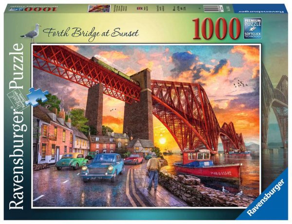 Forth Bridge Sunset 1000pc Jigsaw