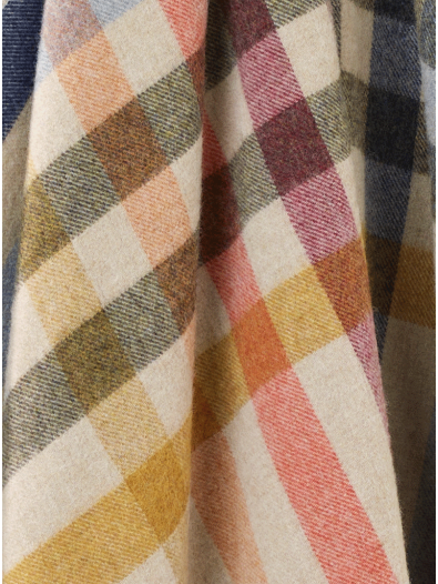 Henley Multicolour Merino Throw | Beige