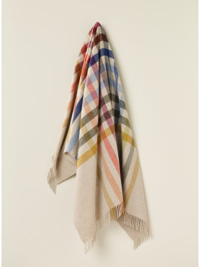 Henley Multicolour Merino Throw | Beige
