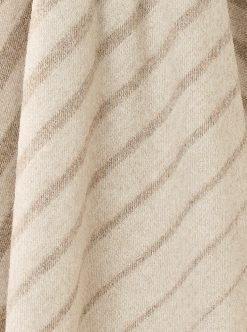 Albion Merion Wool Throw | Natural
