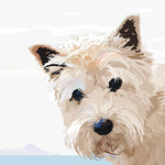 Westie & the Sea Greeting Card (Blank)