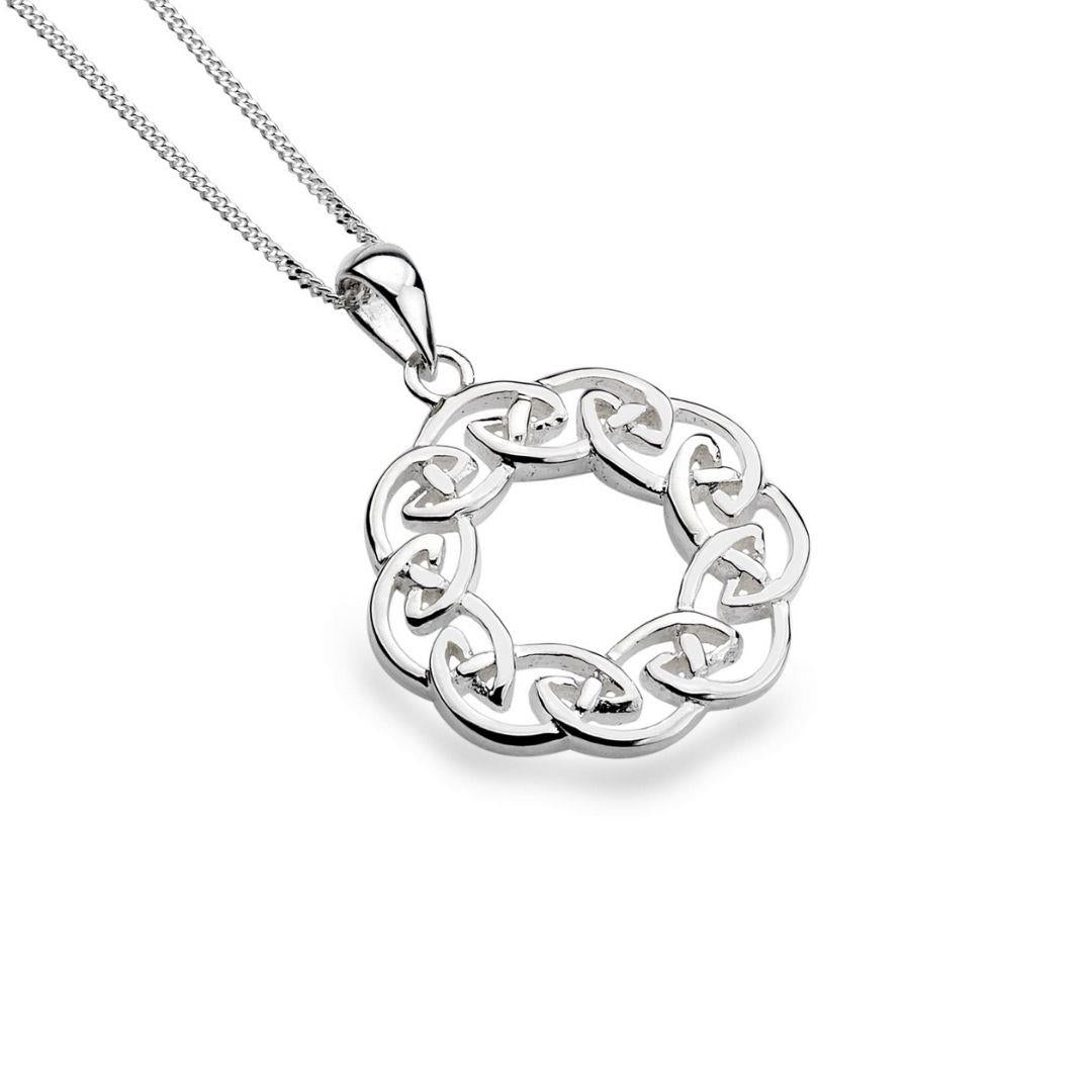 Sterling Silver Celtic Circular Knotwork Pendant