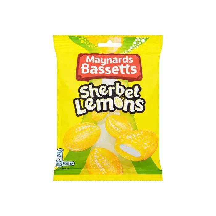 Maynards Bassetts Sherbet Lemons candy.