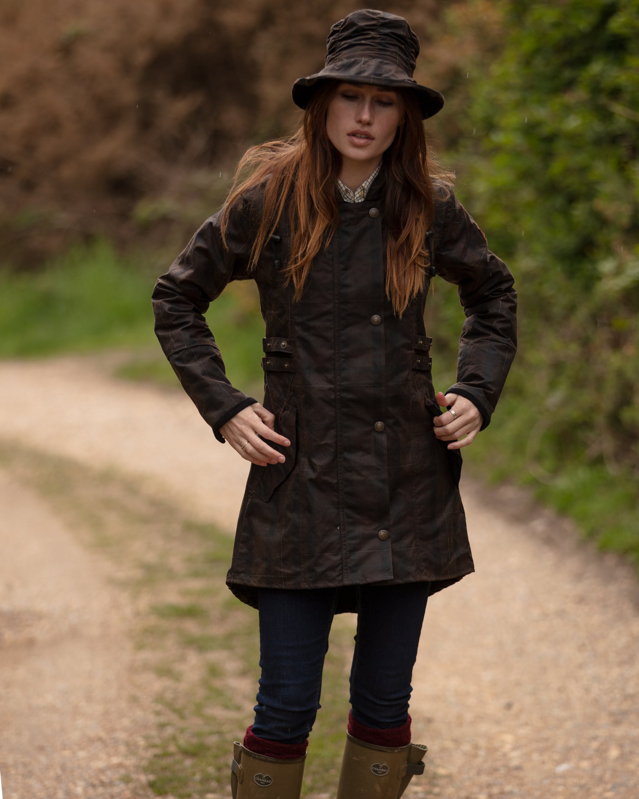 Waxed Cotton Katrina Jacket Scottish Shop
