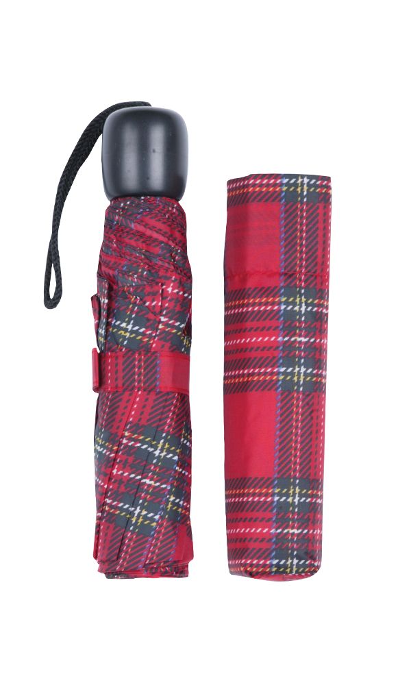 Tartan Folding Umbrella