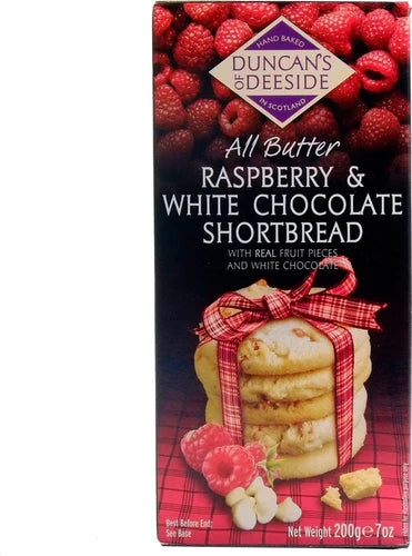 Duncan's Raspberry & White Chocolate Shortbread cookies