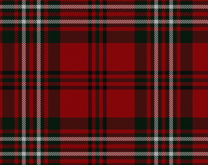 Scott Red Modern Tartan Scarf | Scottish Shop