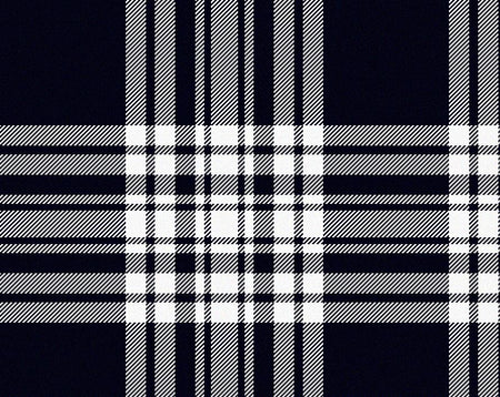 Menzies Navy/White Modern Tartan 11oz Cloth | Scottish Shop