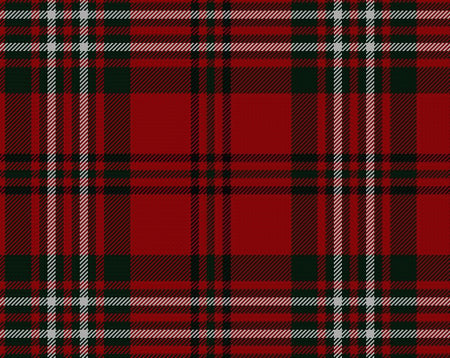 Scott Red Modern Tartan 11oz Cloth | Scottish Shop