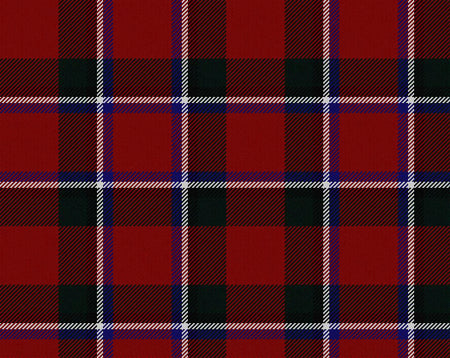 Sinclair Red Modern Tartan 11oz Cloth | Scottish Shop