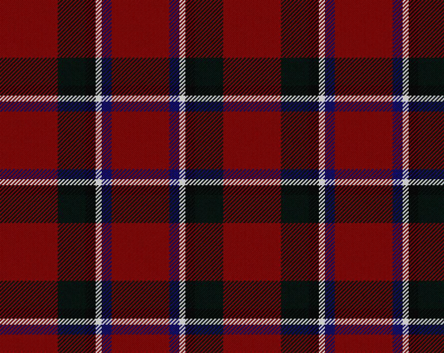 Sinclair Red Modern Tartan 11oz Cloth | Scottish Shop