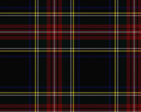 Stewart Black Modern Tartan 11oz Cloth | Scottish Shop