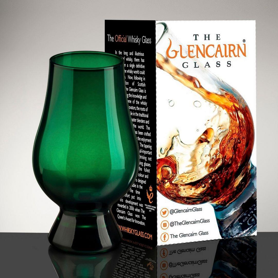 Green Crystal Glencairn Glass
