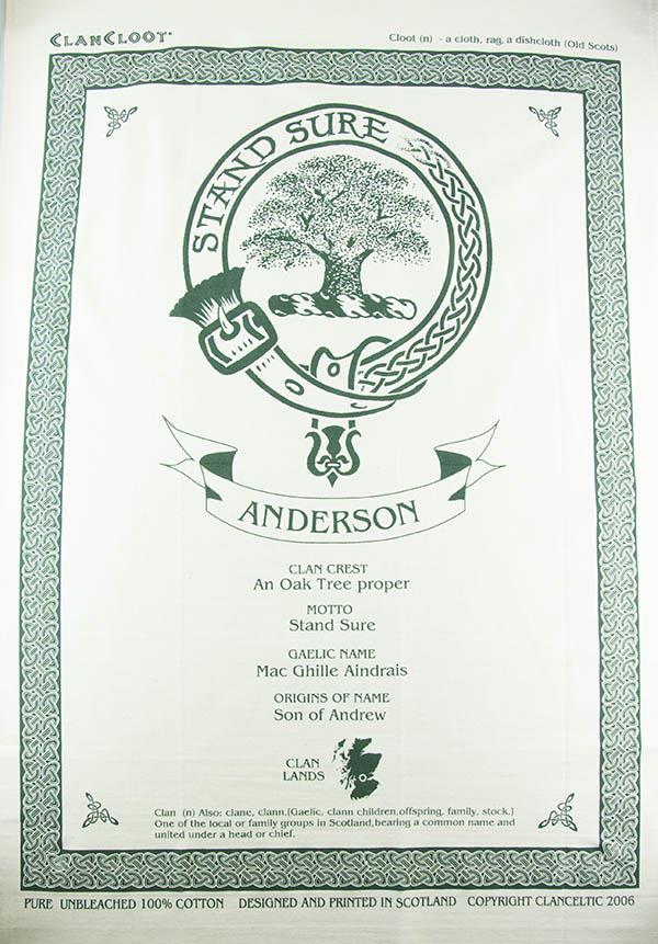 Brown Clan Tea Towel | Scottish Shop
