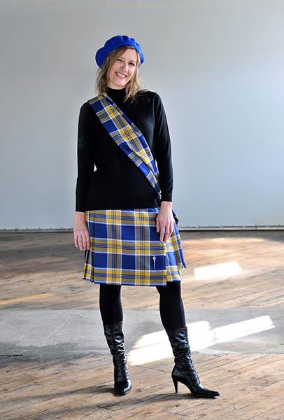 Brodie Red Modern Ladies Semi Kilt Scottish Shop MacLeods