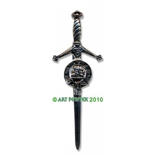 Fraser Clan Crest Pewter Kilt Pin | Scottish Shop