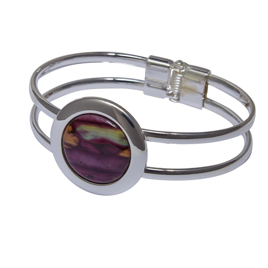 Heathergem Round Bangle with Clasp