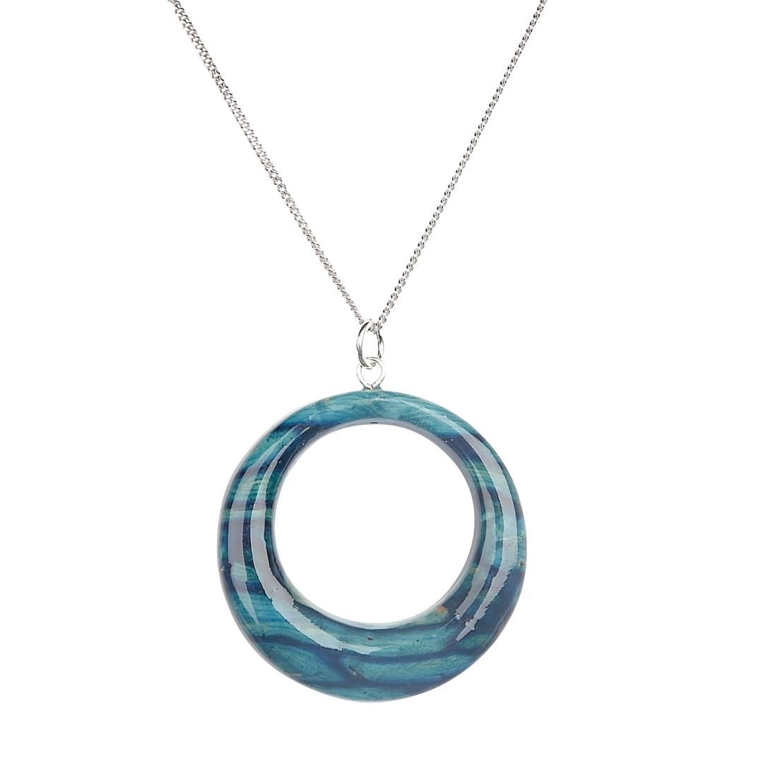 Heathergem Offset Circle Pendant