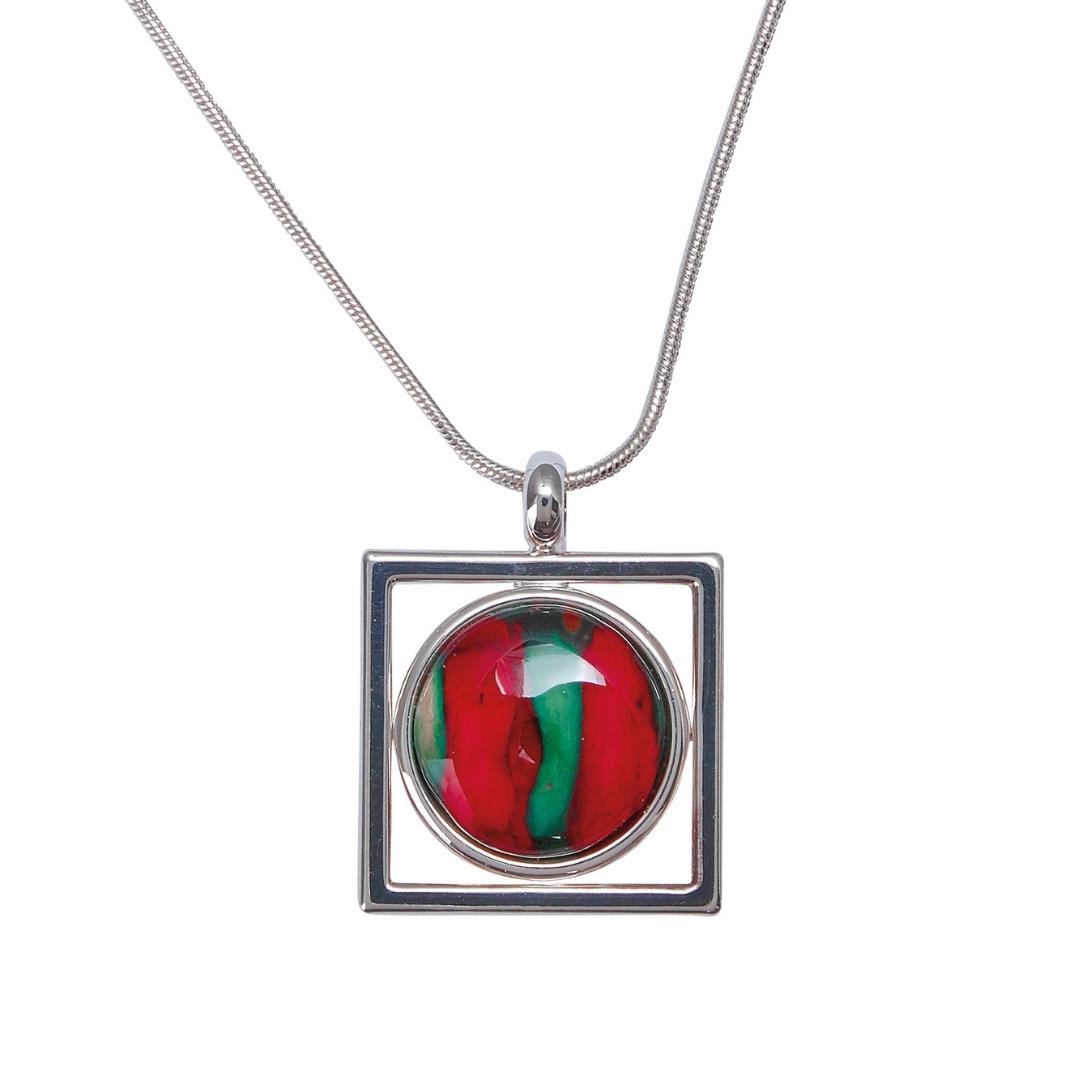 Heathergem Open Square Pendant