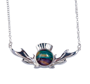 Heathergem Thistle Necklace | Scottish Shop