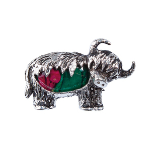 Heathergem Highland Cow Brooch | Scottish Shop