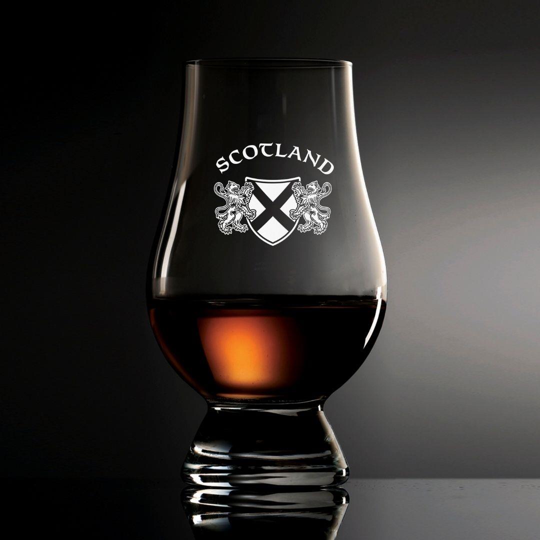 Rampant Lion & Shield Glencairn Glass