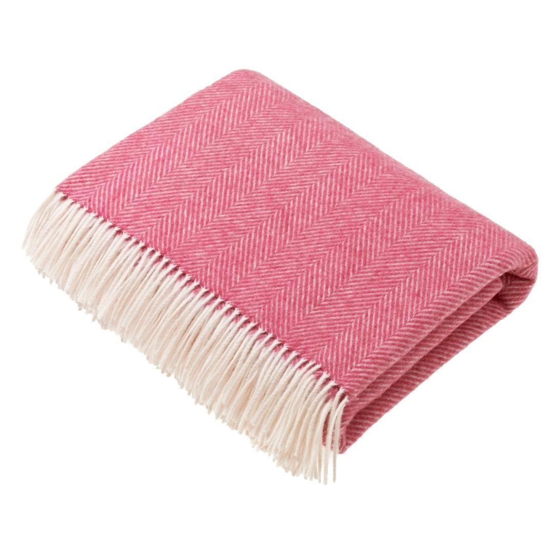 Herringbone Blanket - Cerise
