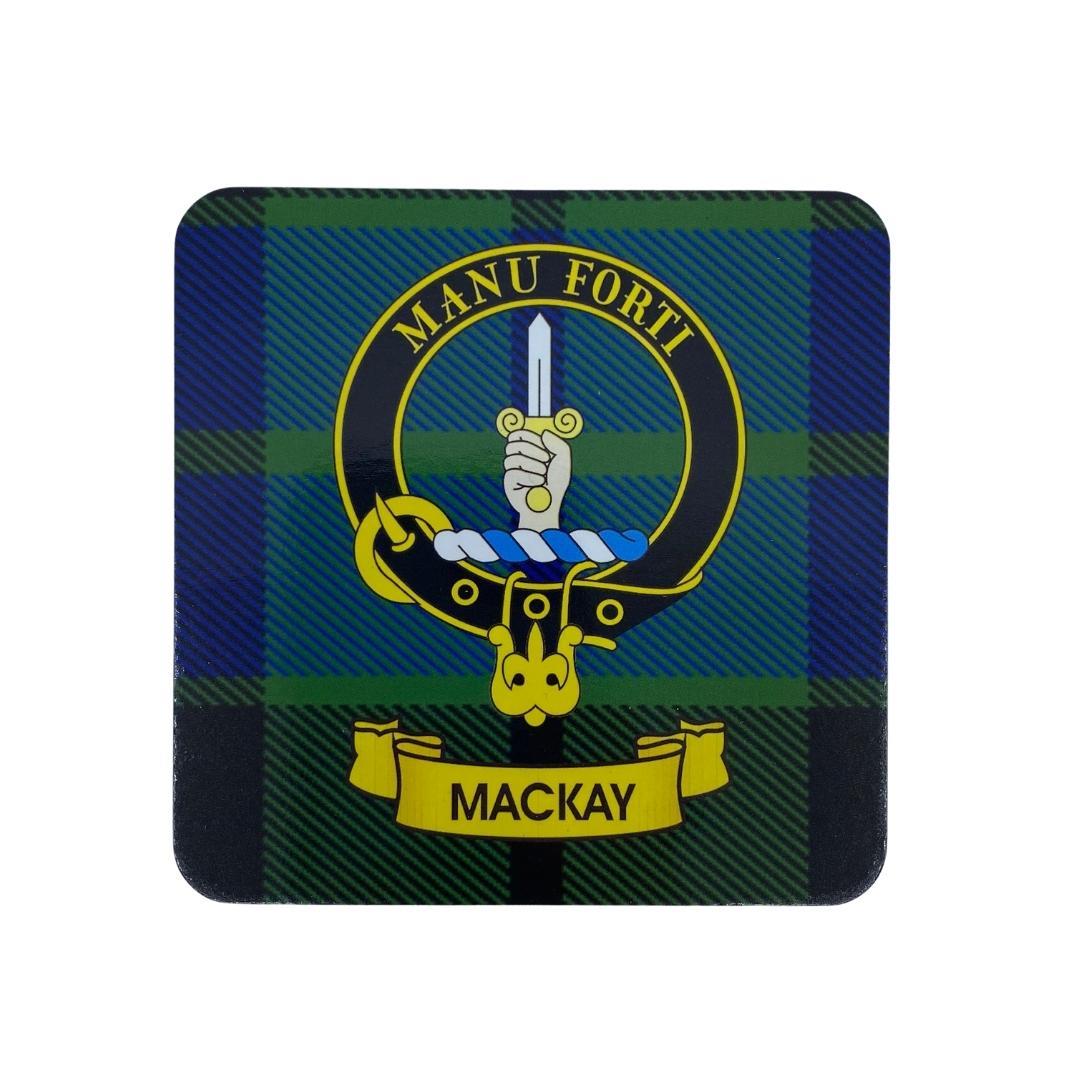 MacKay Clan Crest Cork Coaster | Scottish Shop
