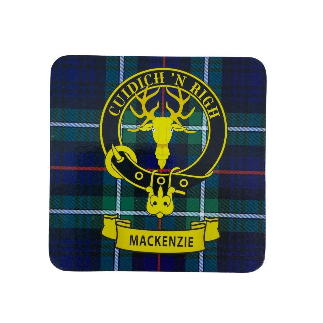 MacKenzie Clan Crest Cork Coaster | Scottish Shop
