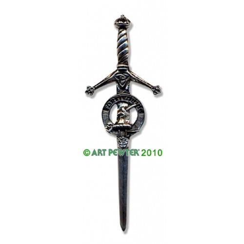 MacRae Clan Crest Pewter Kilt Pin | Scottish Shop