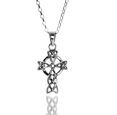 Sterling Silver Celtic Cross Necklace | Scottish Shop