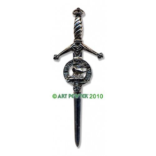 Stewart Clan Crest Pewter Kilt Pin | Scottish Shop