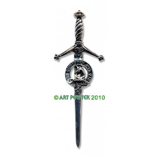 Stewart Clan Crest Pewter Kilt Pin | Scottish Shop