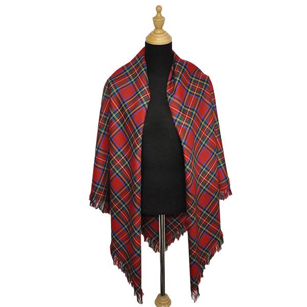 Gordon Red Ancient Ladies Tartan Shawl | Scottish Shop