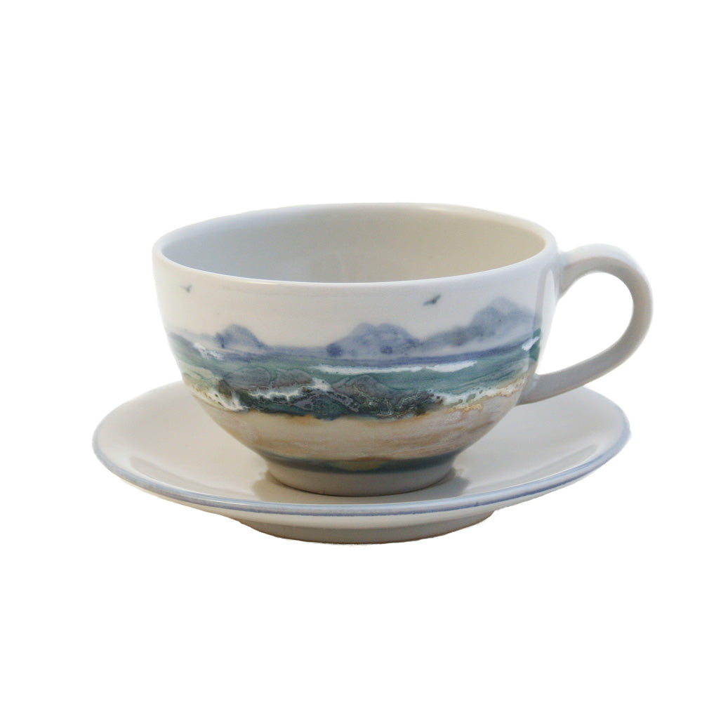 Cappuccino Cup & Saucer | Seascape