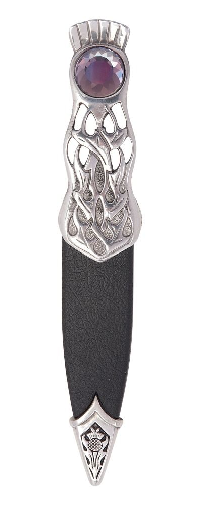 Thurso Polished Sgian Dubh With Amethyst