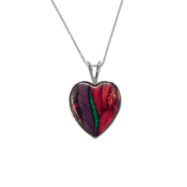 Heathergem Silver Heart Pendant