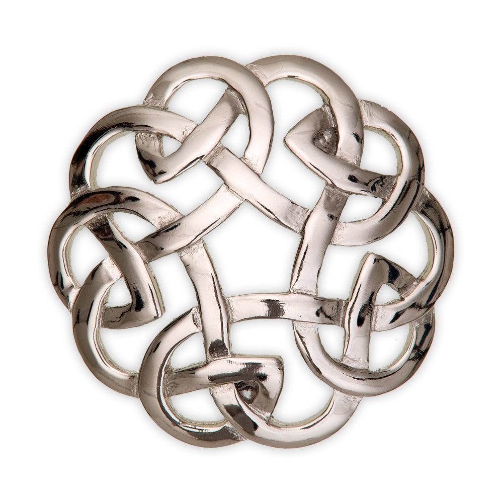 APS Celtic Interlace Plaid Brooch