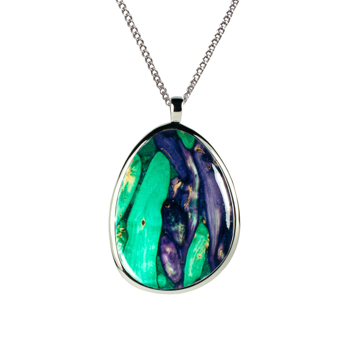 Heathergem Organic Shape Pendant