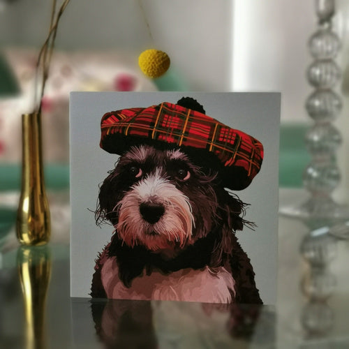 Pooch & Hat Greeting Card (Blank)