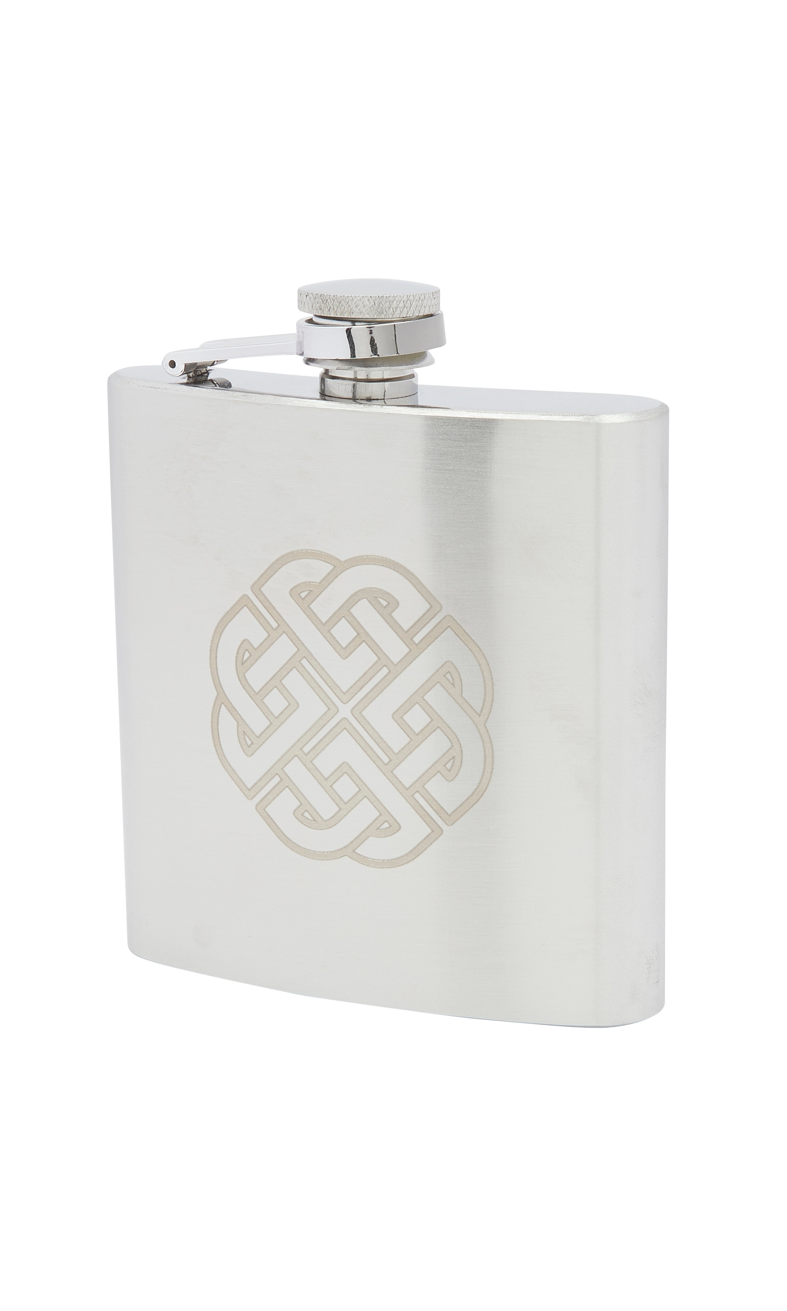 6oz Celtic Satin Stainless Steel Flask