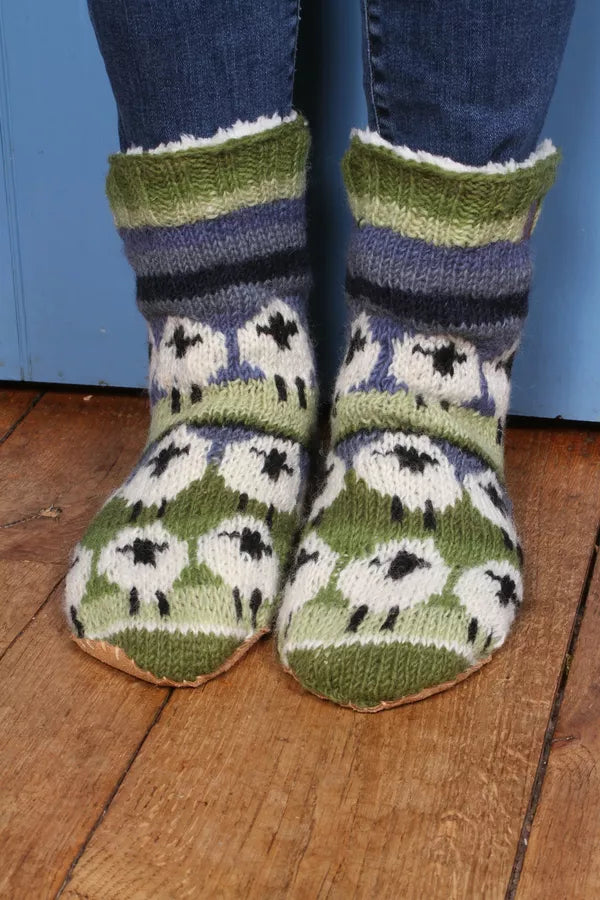 Flock of Sheep Slipper Socks