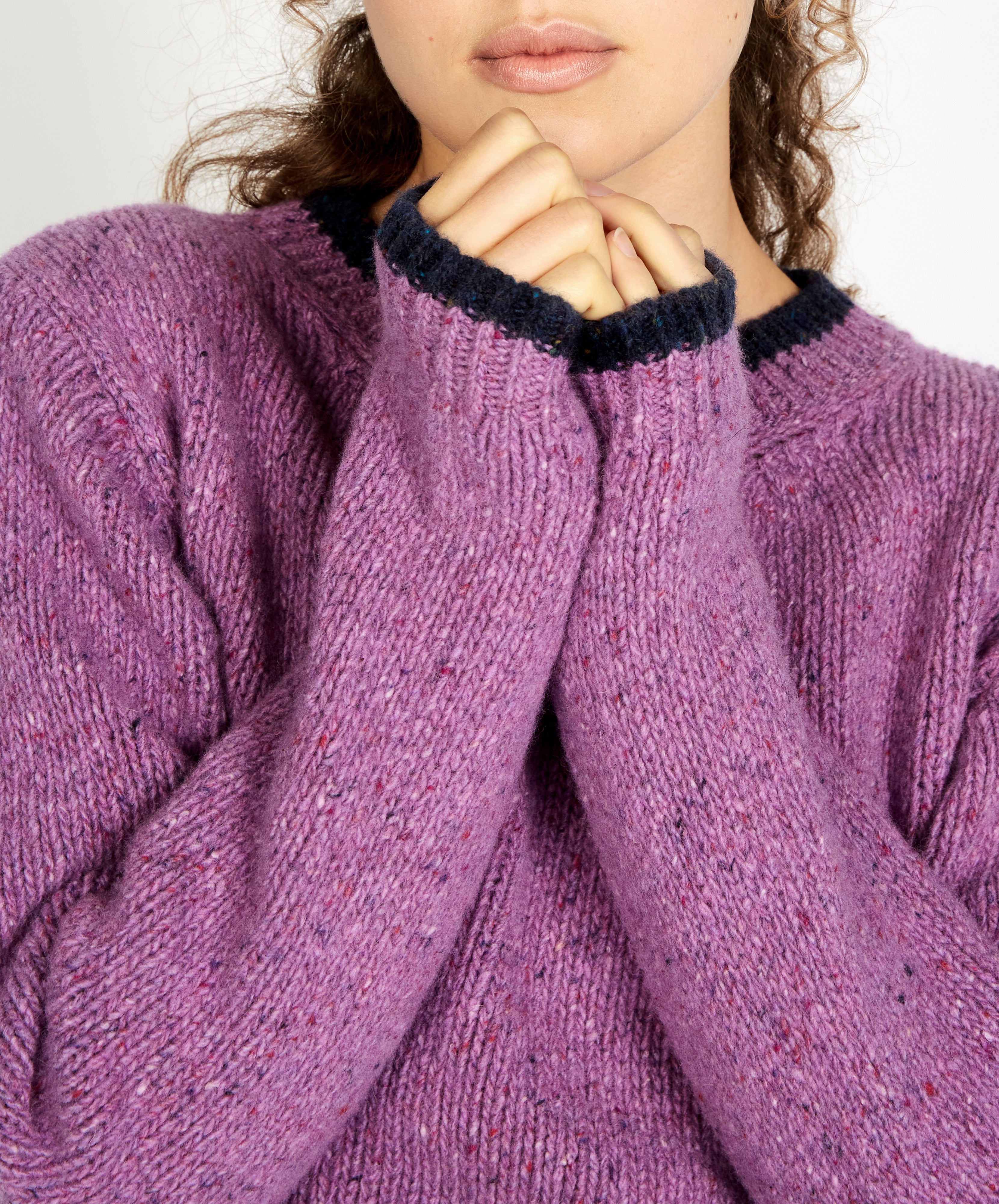 Slaney Crew Neck Sweater | Orchid