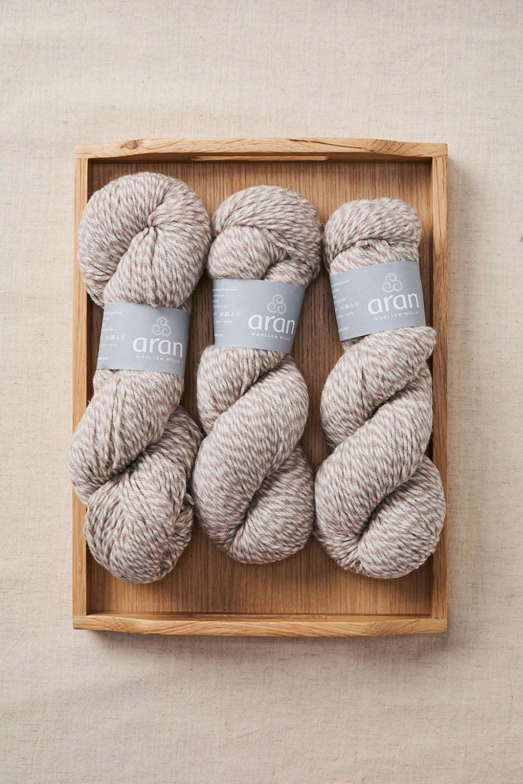 Aran Wool Skein Toast Oat