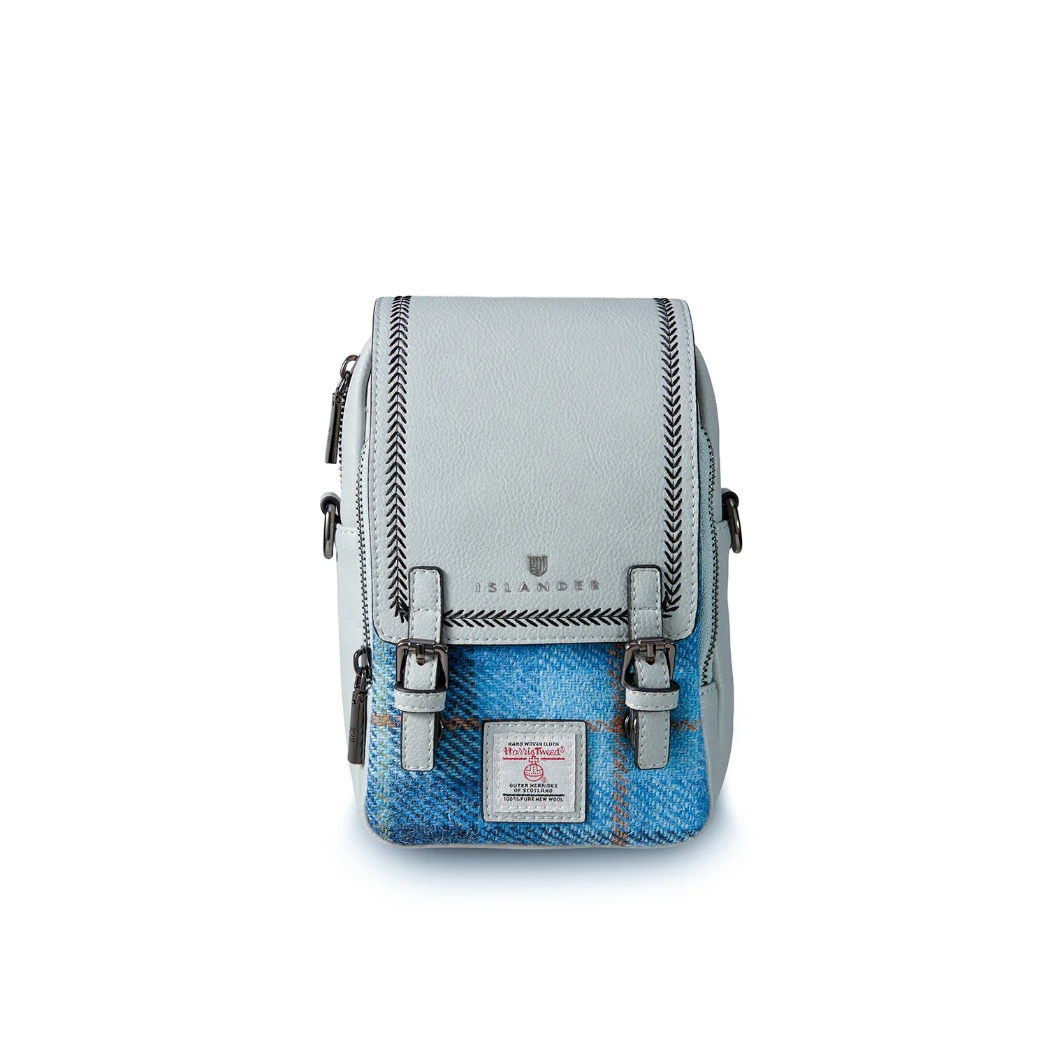 Baby Jura Crossbody Blue Tartan Blue Pu