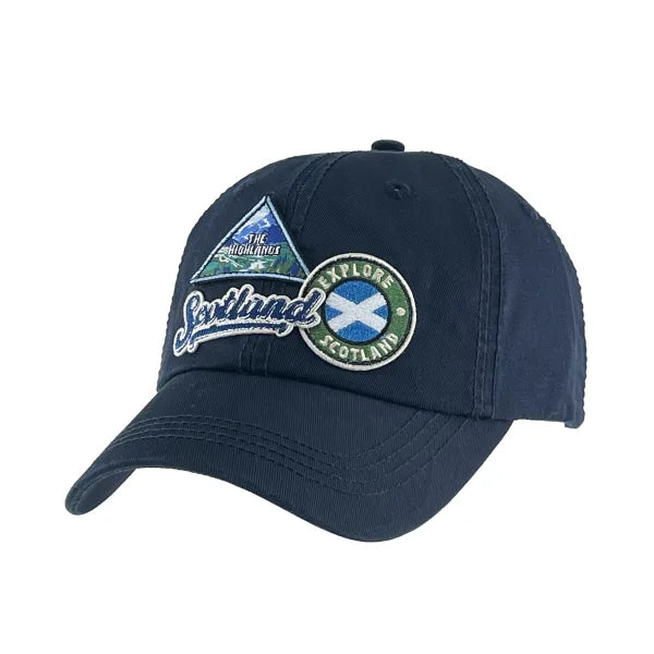 Big Country Navy Scotland Patch Cap