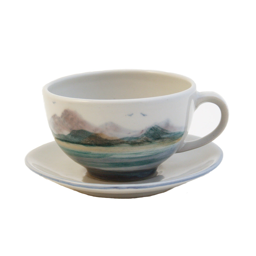 Cappuccino Cup & Saucer | Landscape