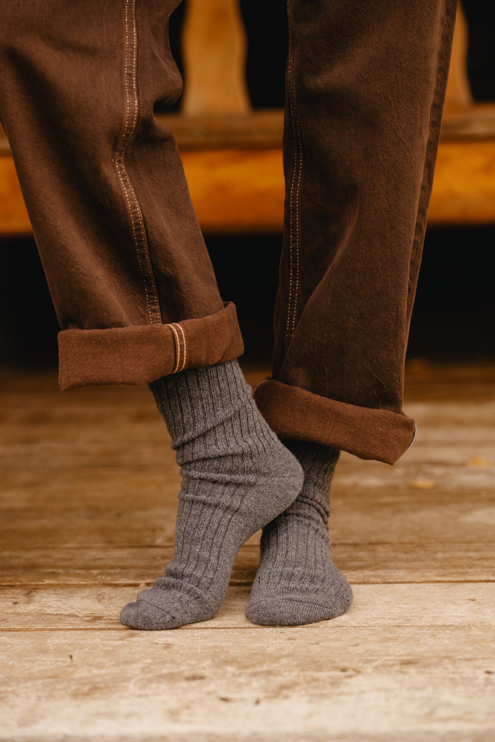 Yoko Cashmere Socks in Graphite