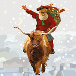 Cowboy Santa Greeting Card (Blank)