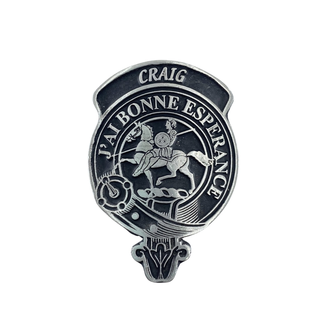 Craig Clan Crest Beer Glass